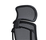 Широк подглавник Contessa II, черна рамка, черна мрежа