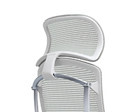 Широк подглавник Contessa II, бяла рамка, светло сива мрежа