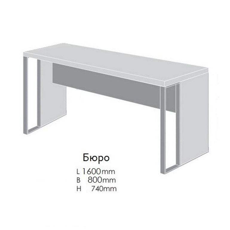 Офис бюро 1600x800 E-design – натурален бряст - ChairPro