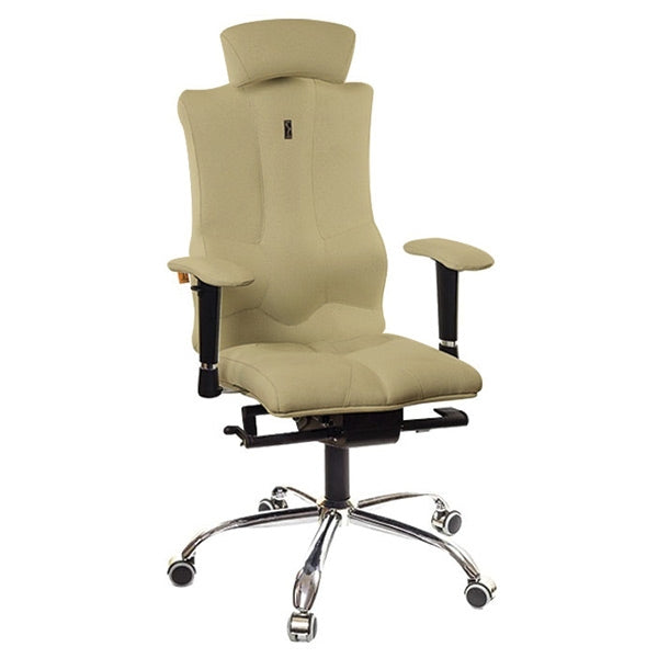 Ергономичен офис стол Kulik Elegance - дамаска, карамел - ChairPro