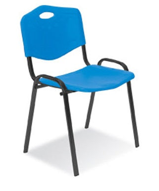 Посетителски стол ISO PLASTIC BLACK - ChairPro