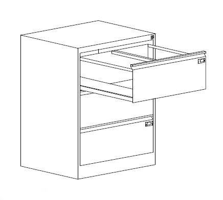 Метален кардекс SZK 202 775/ 630/ 1000 mm - ChairPro