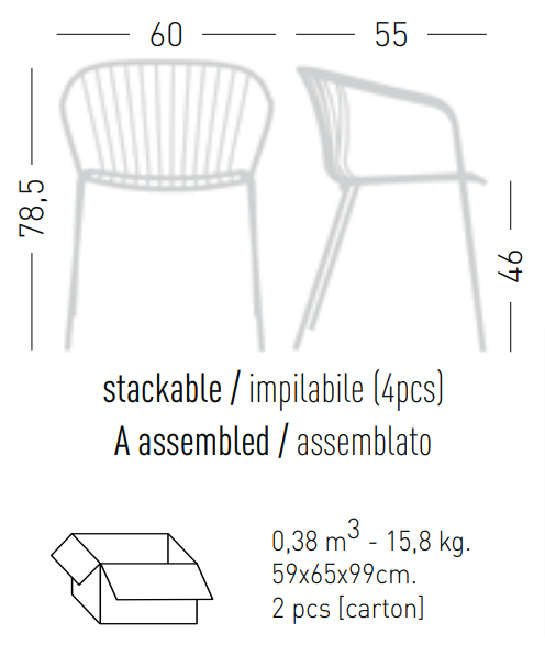 Стол за заведение Amitha B