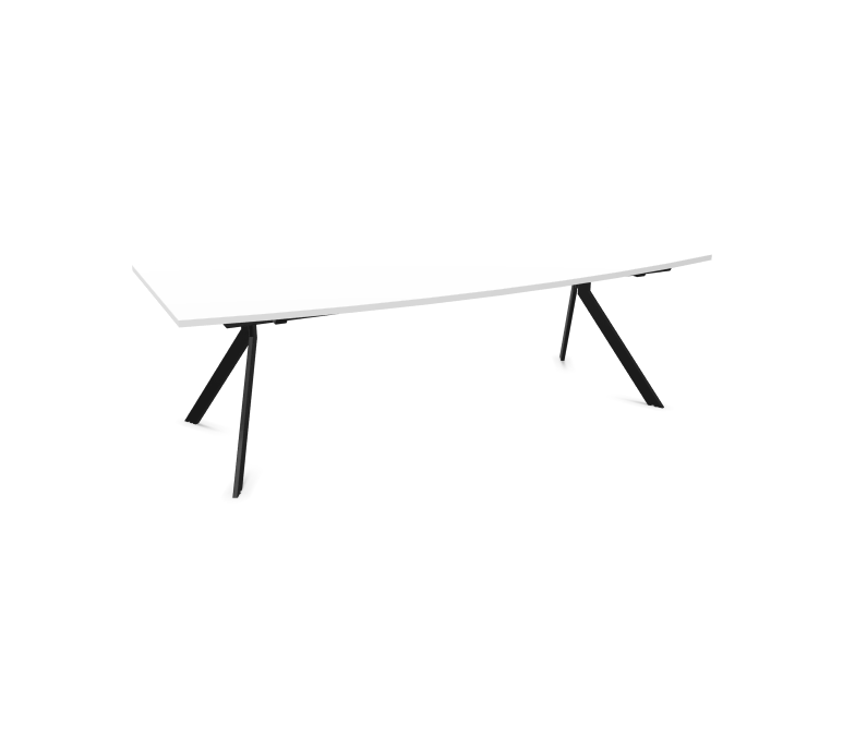 Конферентна маса AXY Line Y, Barrel Shape, 2400x1200 мм.