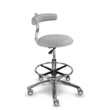 Лабораторен стол с опора за гърба и ринг 1240 Dent Silvertex