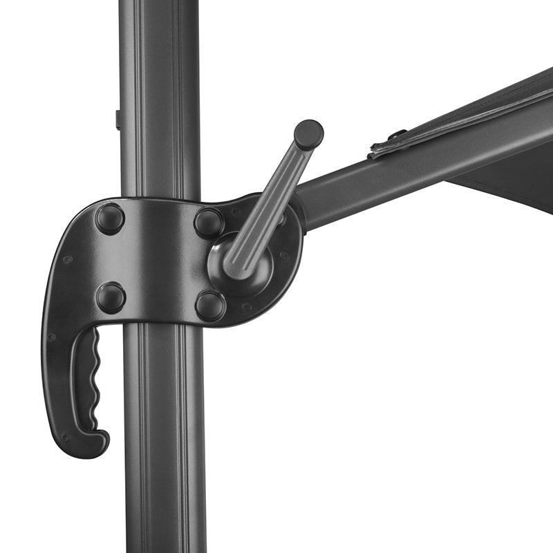 Градински чадър Rhodos Blacklight 3 м – антрацит