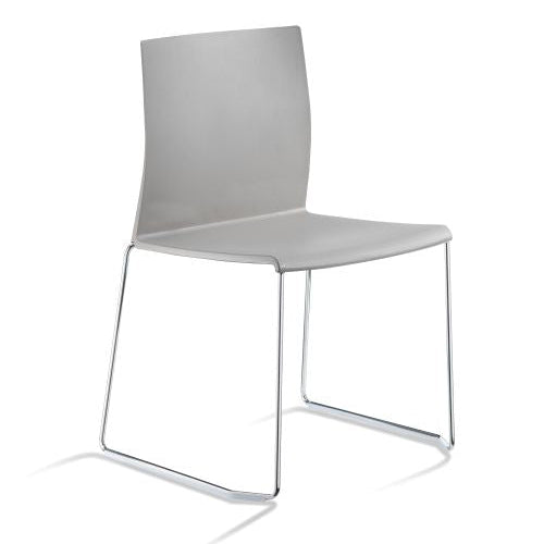 Конферентен стол Artesia S, Mineral Grey, хромирана основа