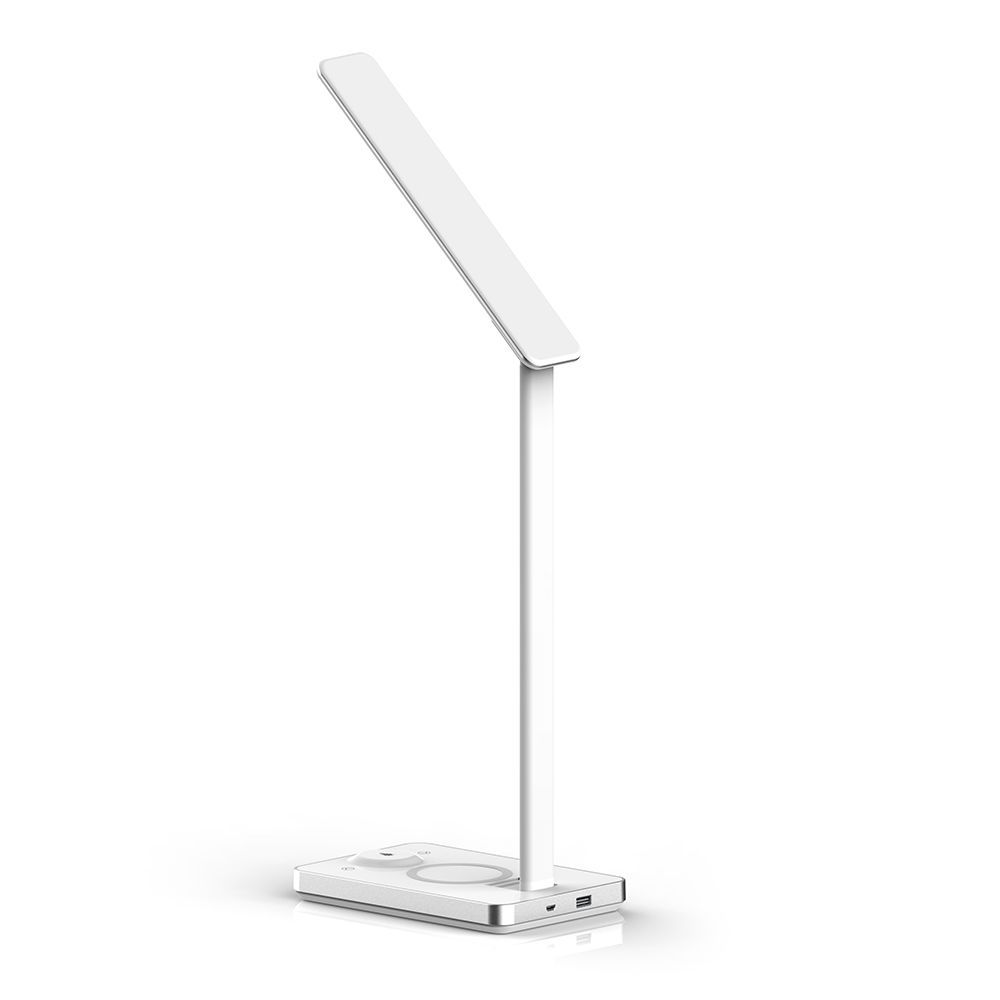 Ергономична настолна LED лампа 5 W със зареждане на GSM, бяла