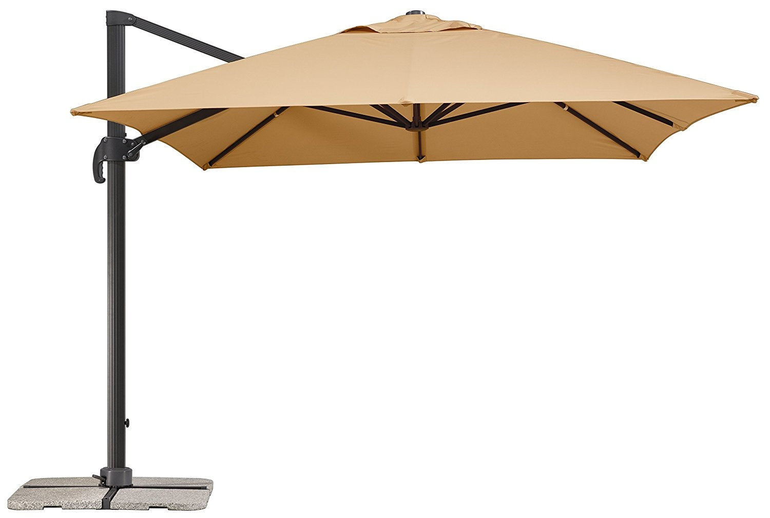 Градински чадър Rhodos Grande 4x3 м - пясък