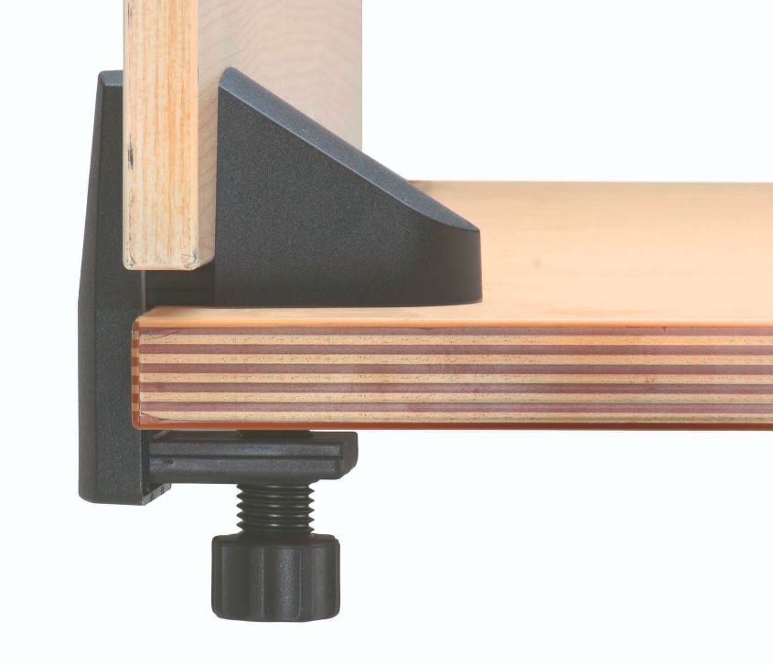 Държач за преграден панел над бюро сив 7040