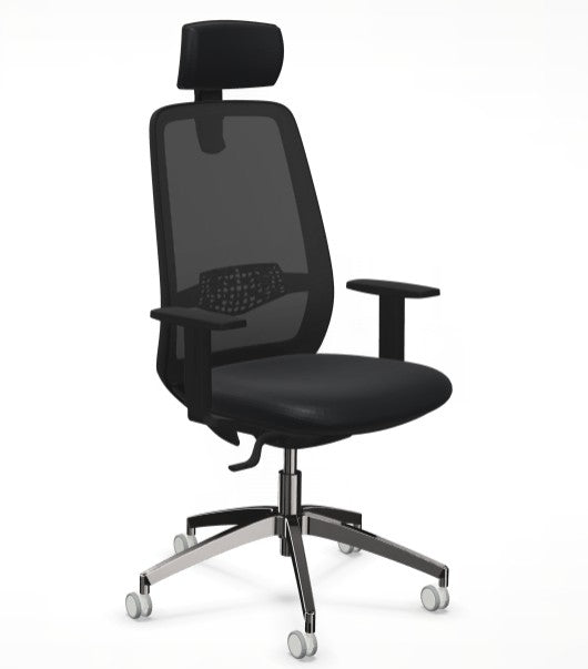 Ергономичен стол Star с подглавник, черен, дамаска Xtreme