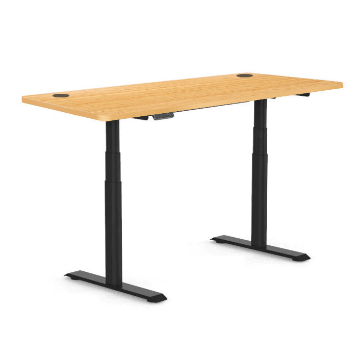 Височинно регулируемо бюро Elevate Desk | Цвят на основата: Черен | Плот 120х60х2 - Бамбук | Плот 140х70х2 - Бамбук | Плот 160х70х2 - Бамбук