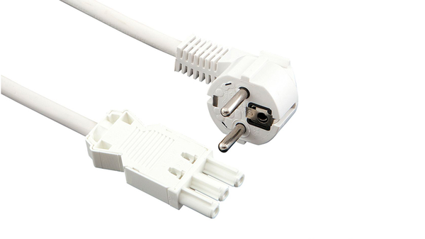 Захранващ кабел за модул за бюро 2 м. - бял