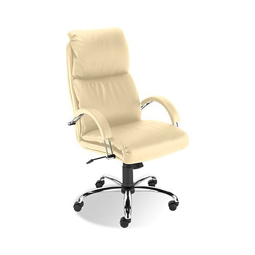 Офис стол NADIR STEEL - бежов, еко кожа - ChairPro
