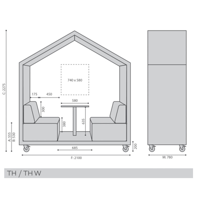 Шумоизолиран кът Treehouse TH W - ChairPro