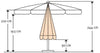 Градински чадър Pisa 3 м - ChairPro