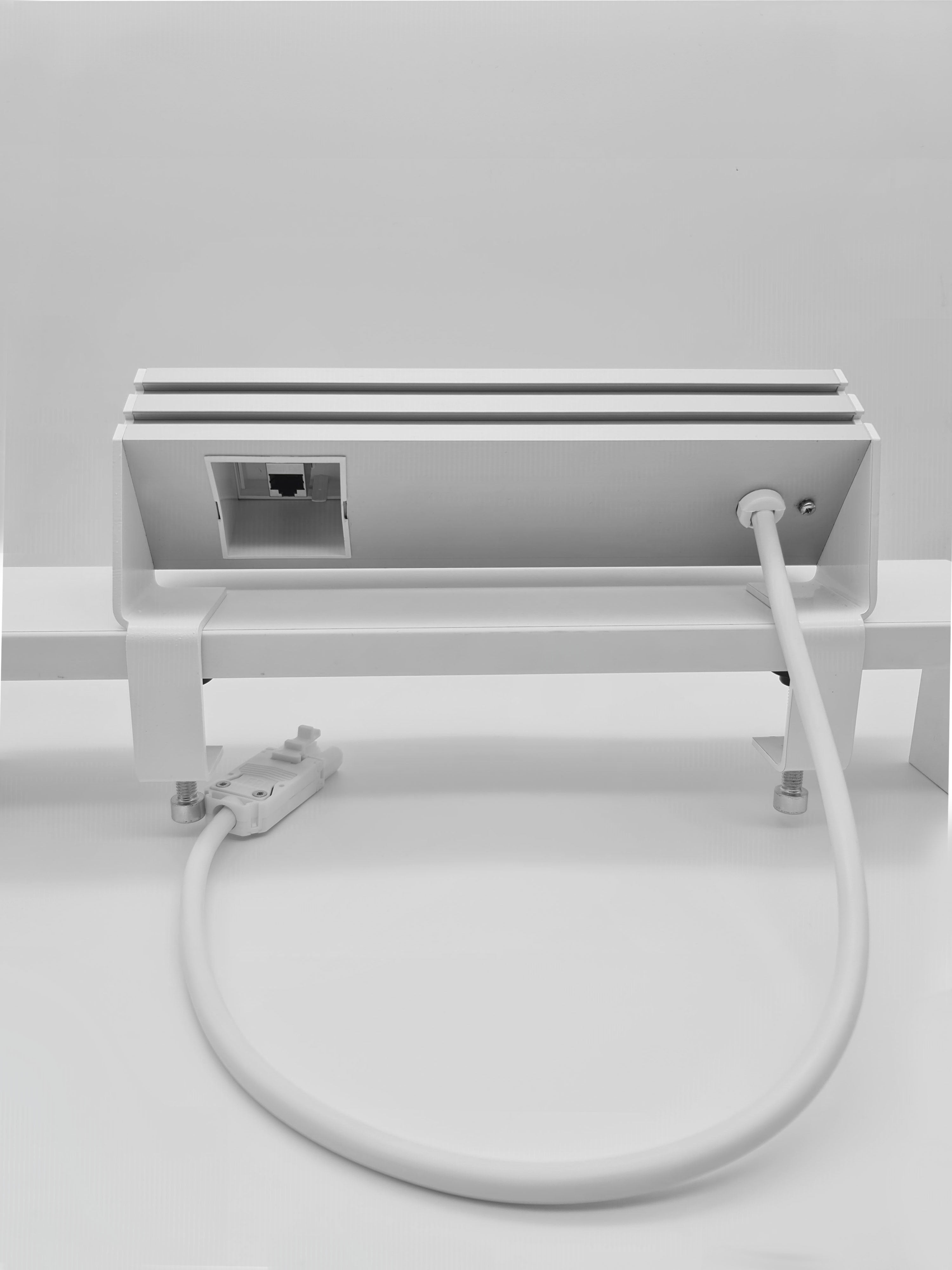 Захранващ модул за бюро Flexi - бял - ChairPro