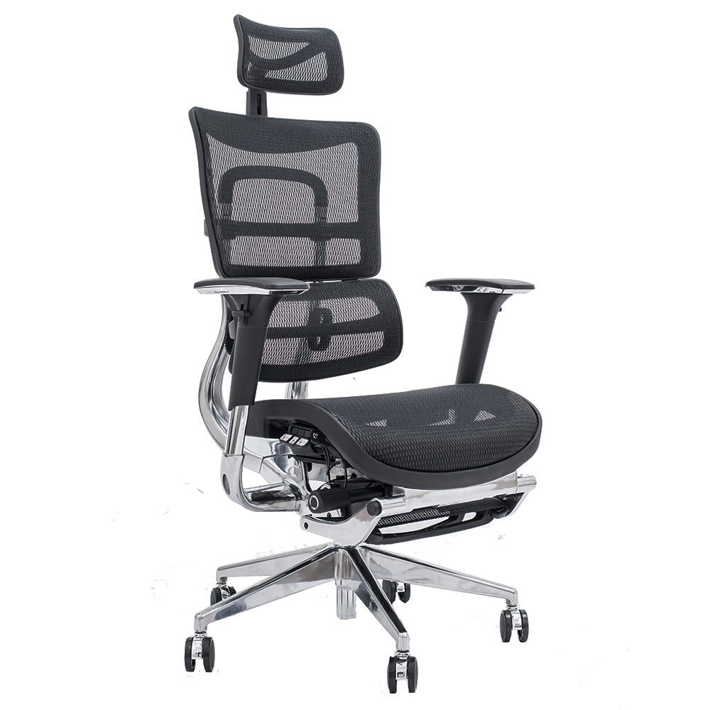 Ергономичен офис стол ErgoPro Plus Меш с поставка за краката - ChairPro