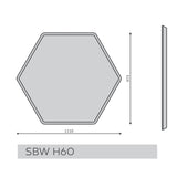Стенен шестоъгълен акустичен панел SBW H - ChairPro