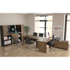 Офис шкаф с две малки врати 1200x400x1700 E-Design – натурален бряст - ChairPro