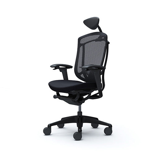 Ергономичен стол Contessa II Seconda черен с текстилна седалка