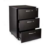 Офис контейнер три чекмеджета с ключ – черен - ChairPro